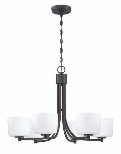 Clarendon 6 Light Chandelier In Aged Bronze Brushed (43526-ABZ)