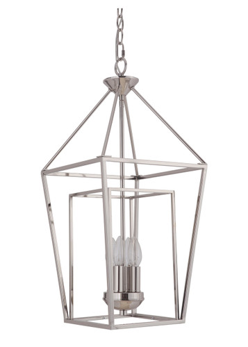 Hudson 4 Light Small Foyer In Polished Nickel (45834-PLN)