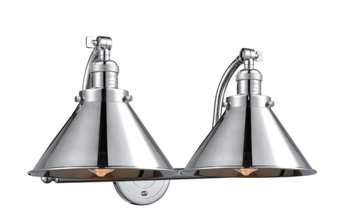 Briarcliff - 2 Light - 18 inch - Polished Chrome - Bath Vanity Light (515-2W-PC-M10-PC-LED)