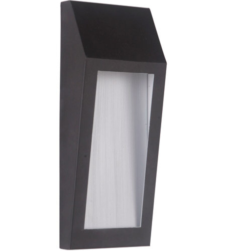 Wedge 1 Light Outdoor Pocket Sconce In Oiled Bronze (Z9302-OBO-LED)