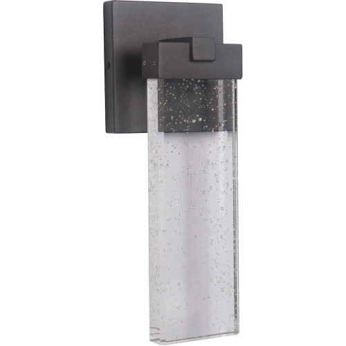 Aria 1 Light Outdoor Wall Lantern In Textured Matte Black (Z1604-TB-LED)