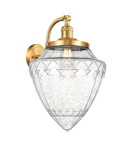 Bullet - 1 Light - 12 inch - Satin Gold - Sconce (515-1W-SG-G664-12)