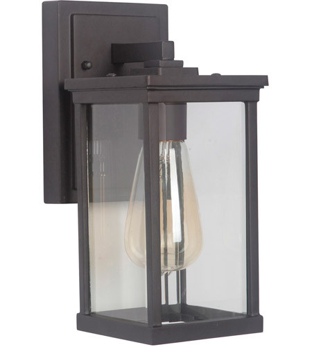 Riviera III 1 Light Small Outdoor Wall Lantern in Oiled Bronze Outdoor (Z9704-OBO)