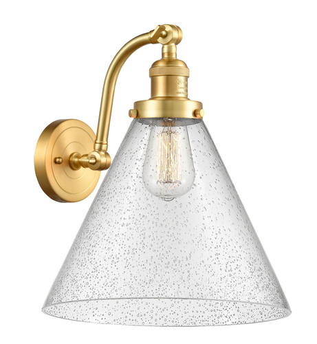 Cone - 1 Light - 12 inch - Satin Gold - Sconce (515-1W-SG-G44-L)