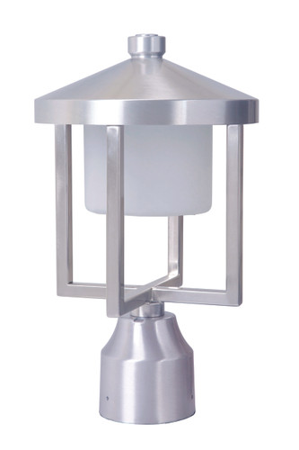 Alta 1 Light Outdoor Post Mount In Satin Aluminum (Z9215-SA-LED)