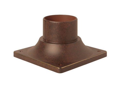 Pole Adapter Cast Outdoor Post Head Adapter In Aged Bronze Textured (Z202-AG)