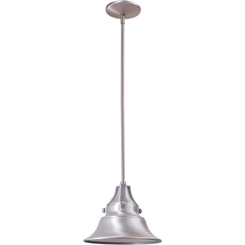 Union 1 Light Small Outdoor Pendant in Satin Aluminum (Z4401-SA)