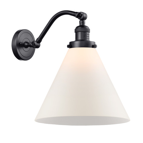 Cone - 1 Light - 12 inch - Matte Black - Sconce (515-1W-BK-G41-L)