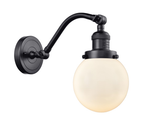 Beacon - 1 Light - 6 inch - Matte Black - Sconce (515-1W-BK-G201-6-LED)