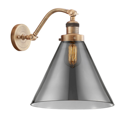 Cone - 1 Light - 12 inch - Brushed Brass - Sconce (515-1W-BB-G43-L)