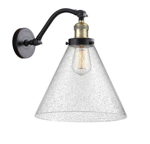Cone - 1 Light - 12 inch - Black Antique Brass - Sconce (515-1W-BAB-G44-L)