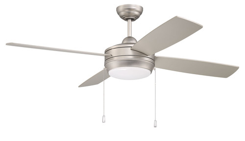 52" Laval Ceiling Fan in Brushed Satin Nickel (LAV52BN4LK-LED)
