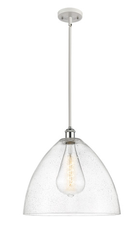 Bristol - 1 Light - 16 inch - White Polished Chrome - Pendant (516-1S-WPC-GBD-164-LED)