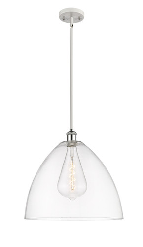 Bristol - 1 Light - 16 inch - White Polished Chrome - Pendant (516-1S-WPC-GBD-162-LED)
