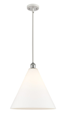 Berkshire - 1 Light - 16 inch - White Polished Chrome - Pendant (516-1S-WPC-GBC-161-LED)