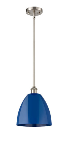 Plymouth - 1 Light - 9 inch - Brushed Satin Nickel - Pendant (516-1S-SN-MBD-9-BL)