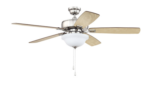 52" Twist N Click Ceiling Fan in Brushed Polished Nickel (TCE52BNK5C1)