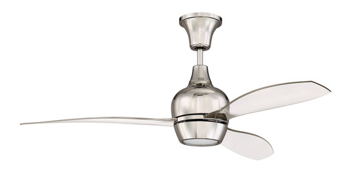 52" Bordeaux Ceiling Fan in Polished Nickel (BRD52PLN3)