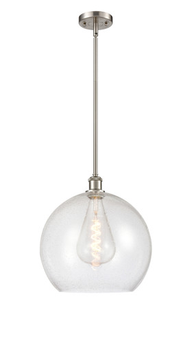 Athens - 1 Light - 14 inch - Brushed Satin Nickel - Pendant (516-1S-SN-G124-14-LED)