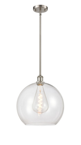 Athens - 1 Light - 14 inch - Brushed Satin Nickel - Pendant (516-1S-SN-G122-14-LED)