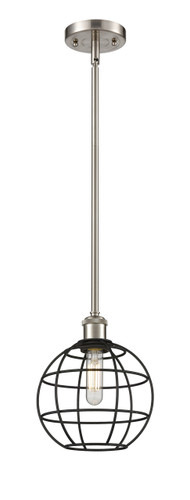 Lake Placid - 1 Light - 8 inch - Satin Nickel - Mini Pendant (516-1S-SN-CE-8-BK)