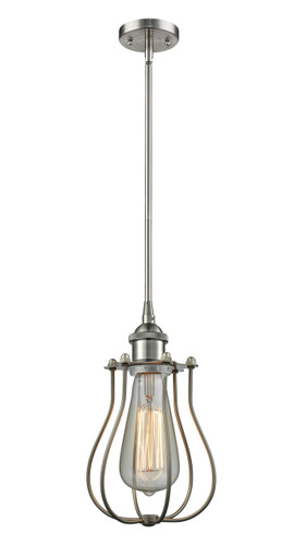 Muselet - 1 Light - 6 inch - Brushed Satin Nickel - Mini Pendant (516-1S-SN-CE513-LED)
