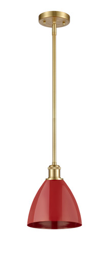 Plymouth - 1 Light - 8 inch - Satin Gold - Pendant (516-1S-SG-MBD-75-RD)