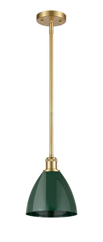 Plymouth - 1 Light - 8 inch - Satin Gold - Pendant (516-1S-SG-MBD-75-GR-LED)