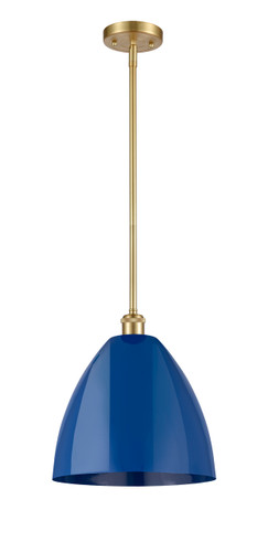 Plymouth - 1 Light - 12 inch - Satin Gold - Pendant (516-1S-SG-MBD-12-BL-LED)