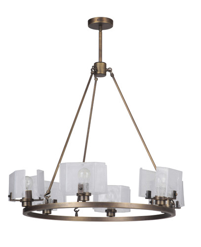 Trouvaille 6 Light Chandelier In Patina Aged Brass (47626-PAB)