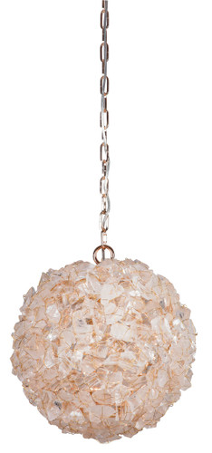 Roxx 1 Light Large Pendant in Gilded w/Quartz Crystals (48491-GLD)