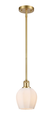 Norfolk - 1 Light - 6 inch - Satin Gold - Mini Pendant (516-1S-SG-G461-6)