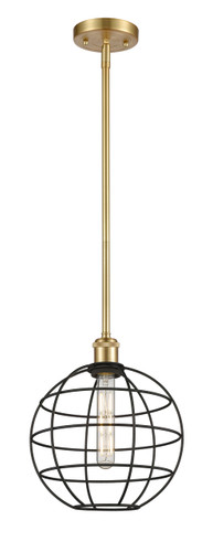 Lake Placid - 1 Light - 10 inch - Satin Gold - Mini Pendant (516-1S-SG-CE-10-BK)