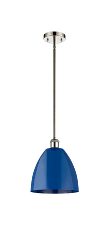 Plymouth - 1 Light - 9 inch - Polished Nickel - Pendant (516-1S-PN-MBD-9-BL)