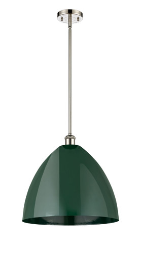 Plymouth - 1 Light - 16 inch - Polished Nickel - Pendant (516-1S-PN-MBD-16-GR-LED)