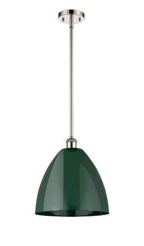 Plymouth - 1 Light - 12 inch - Polished Nickel - Pendant (516-1S-PN-MBD-12-GR)