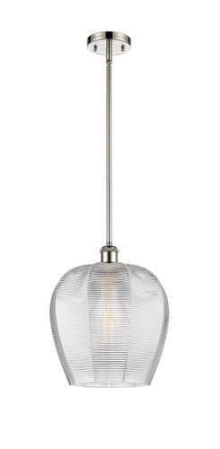Norfolk - 1 Light - 12 inch - Polished Nickel - Mini Pendant (516-1S-PN-G462-12-LED)