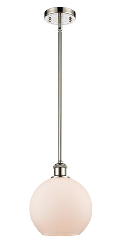 Athens - 1 Light - 8 inch - Polished Nickel - Mini Pendant (516-1S-PN-G121-8-LED)