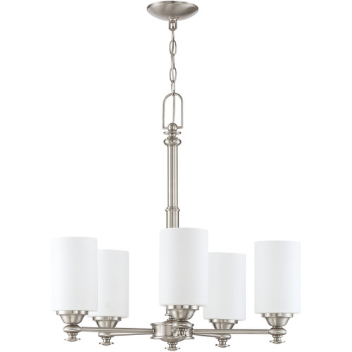 Dardyn 5 Light Chandelier in Brushed Polished Nickel (49825-BNK)