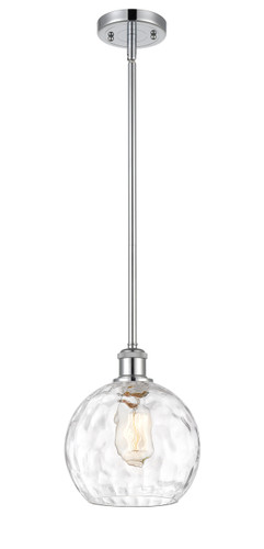 Athens Water Glass - 1 Light - 8 inch - Polished Chrome - Mini Pendant (516-1S-PC-G1215-8-LED)