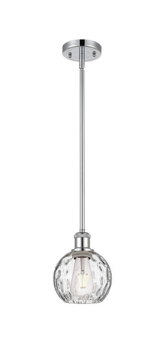 Athens Water Glass - 1 Light - 6 inch - Polished Chrome - Mini Pendant (516-1S-PC-G1215-6-LED)