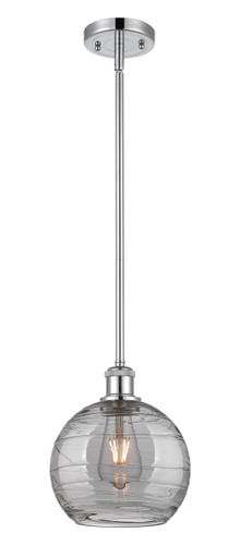 Athens Deco Swirl - 1 Light - 8 inch - Polished Chrome - Mini Pendant (516-1S-PC-G1213-8SM)