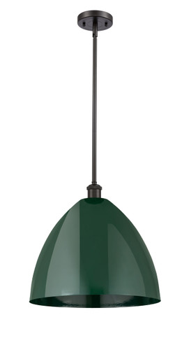 Plymouth - 1 Light - 16 inch - Oil Rubbed Bronze - Pendant (516-1S-OB-MBD-16-GR-LED)