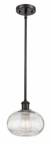 Ithaca - 1 Light - 8 inch - Oil Rubbed Bronze - Mini Pendant (516-1S-OB-G555-8CL)