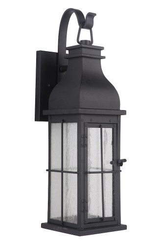 Vincent 1 Light Outdoor Wall Lantern In Midnight (ZA1814-MN-LED)