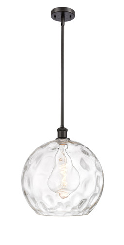 Athens Water Glass - 1 Light - 13 inch - Oil Rubbed Bronze - Pendant (516-1S-OB-G1215-14)