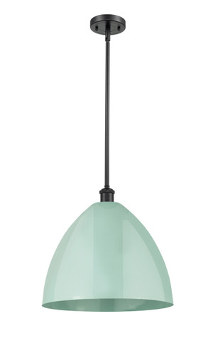 Plymouth - 1 Light - 16 inch - Matte Black - Pendant (516-1S-BK-MBD-16-SF)