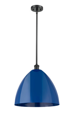 Plymouth - 1 Light - 16 inch - Matte Black - Pendant (516-1S-BK-MBD-16-BL)