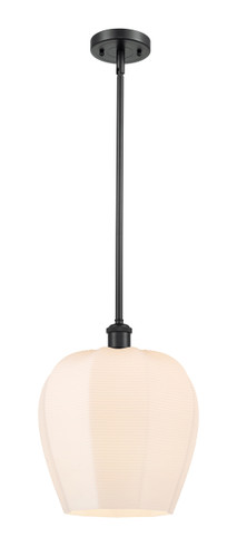 Norfolk - 1 Light - 12 inch - Matte Black - Mini Pendant (516-1S-BK-G461-12)