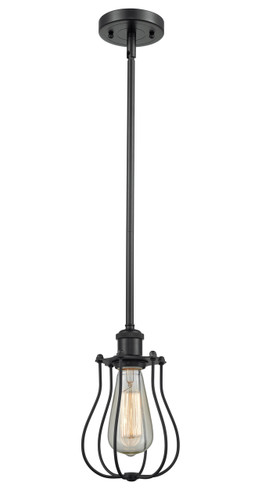 Muselet - 1 Light - 6 inch - Matte Black - Mini Pendant (516-1S-BK-CE513-BK-LED)